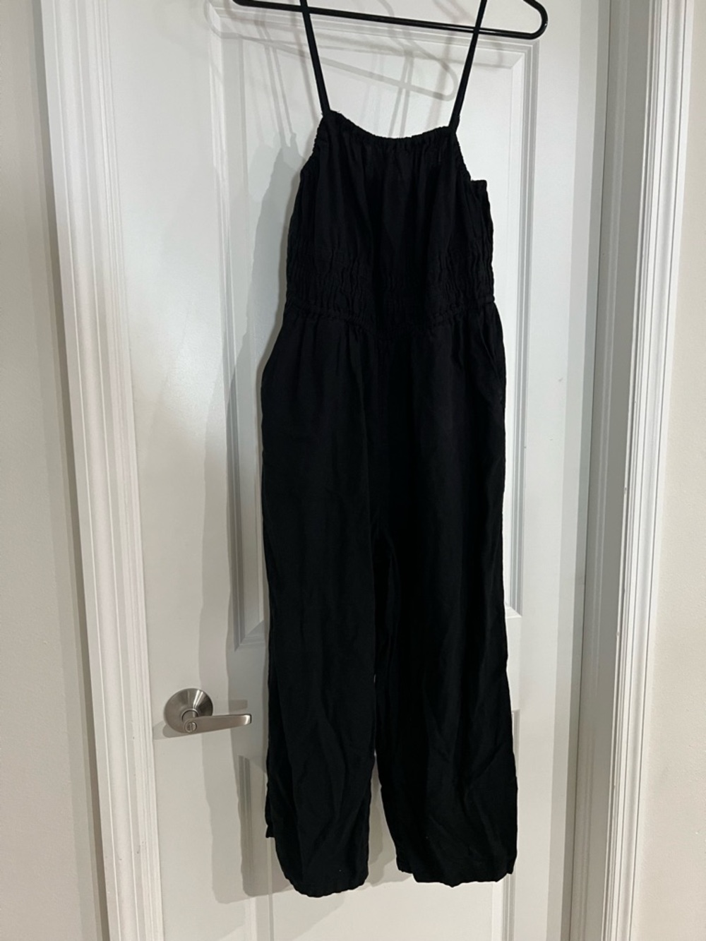 Old Navy Black Spaghetti-Strap Wide Leg Jumpsuit